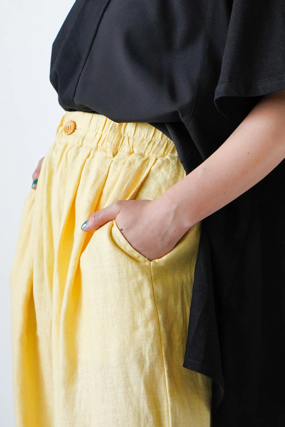 2タックワイドリネンパンツ