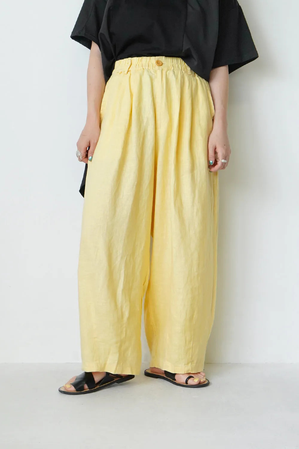 2タックワイドリネンパンツ