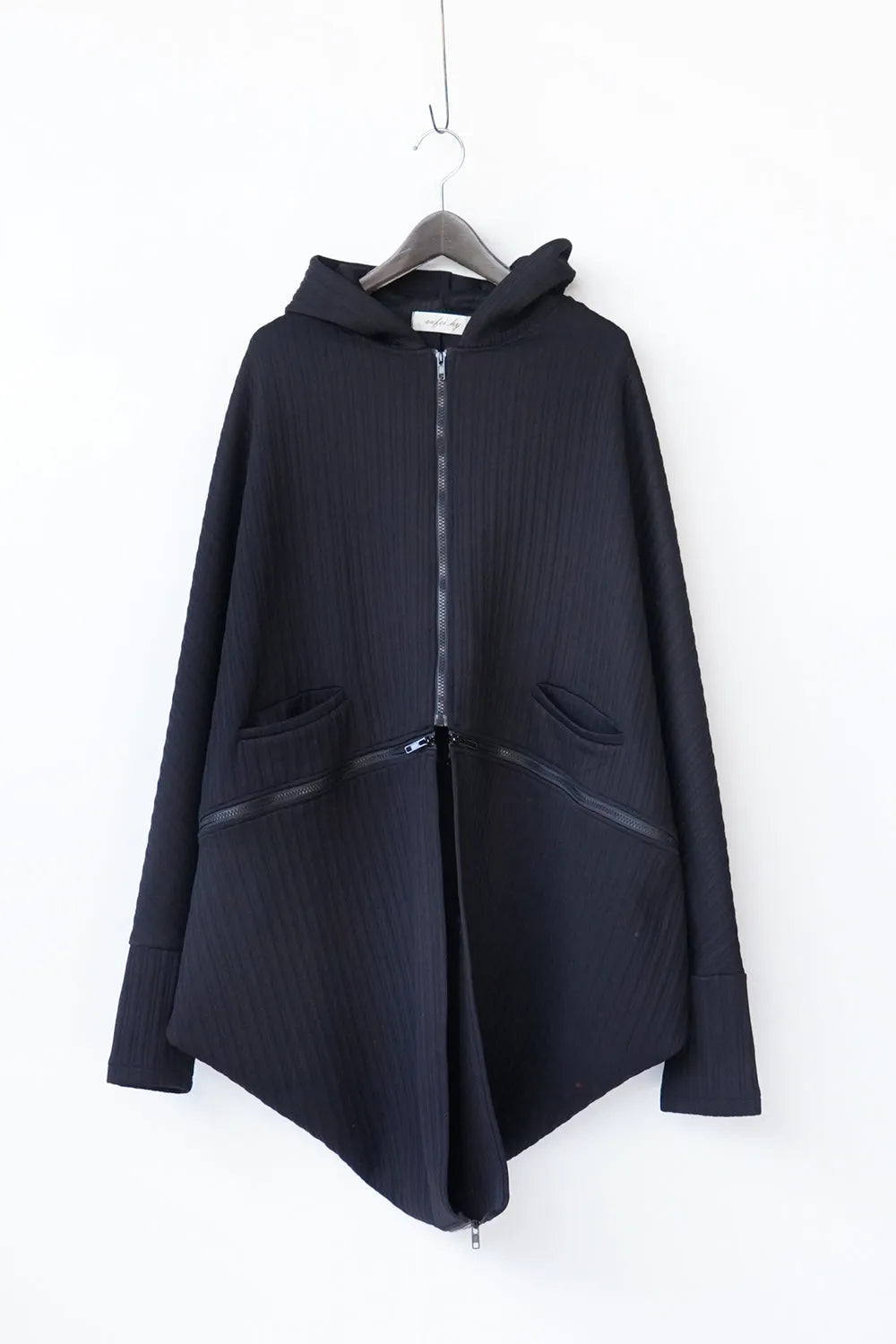 ジップデザインドルマンパーカ