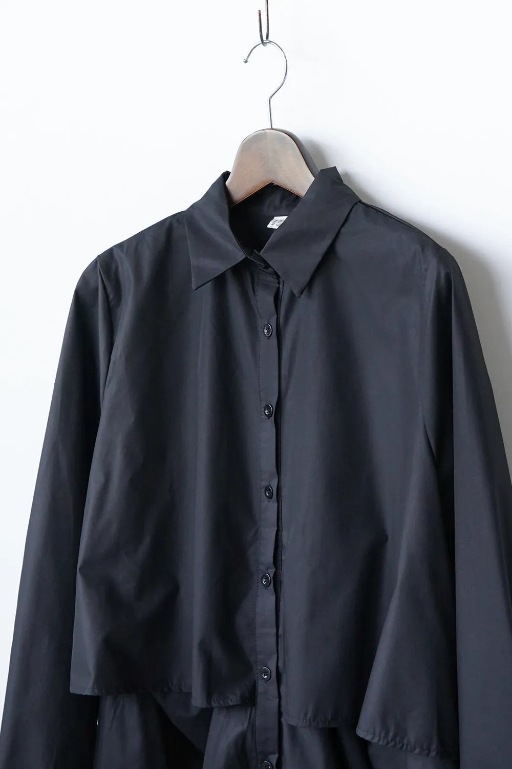 レイヤードデザインシャツワンピース