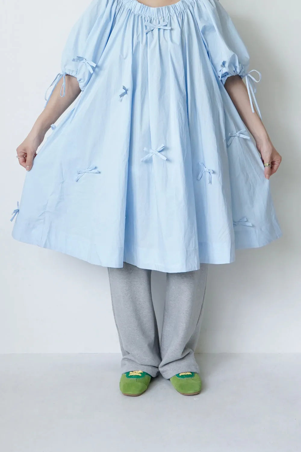 ランダムりぼん ギャザーチュニックワンピース