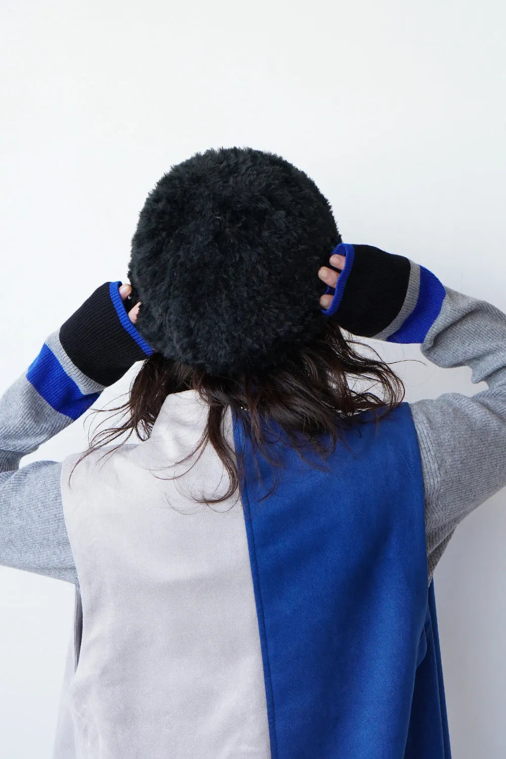 【MICALLE MICALLE】配色ラインニットソー