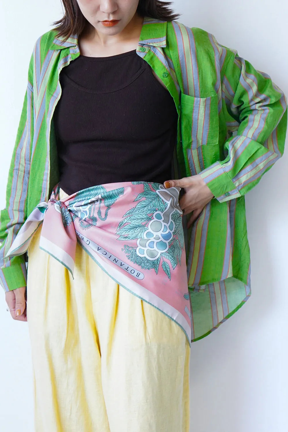 リバーシブル大判スカーフ