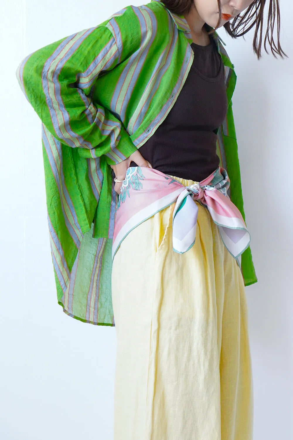 リバーシブル大判スカーフ