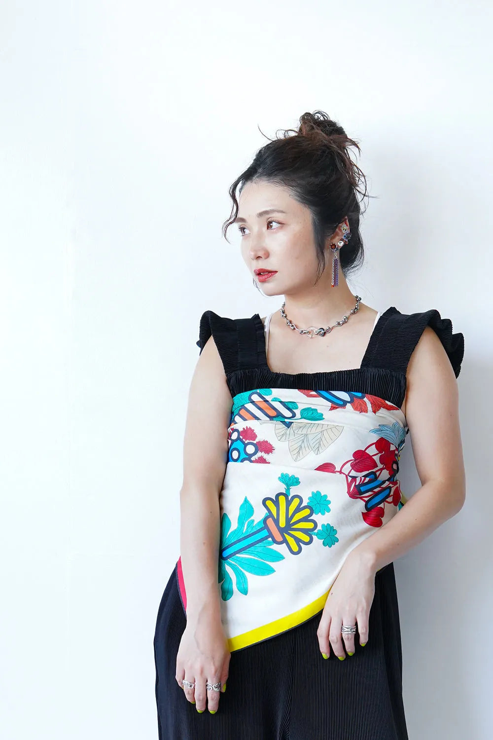 リバーシブル大判スカーフ