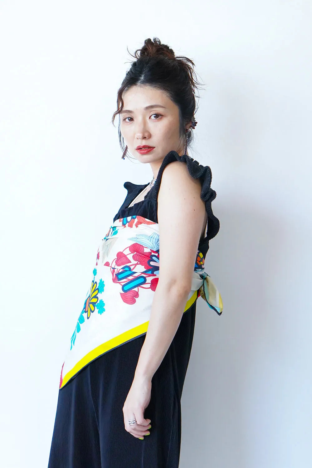 リバーシブル大判スカーフ