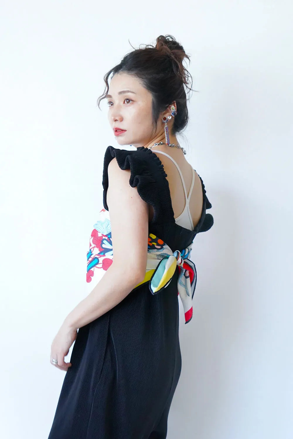 リバーシブル大判スカーフ