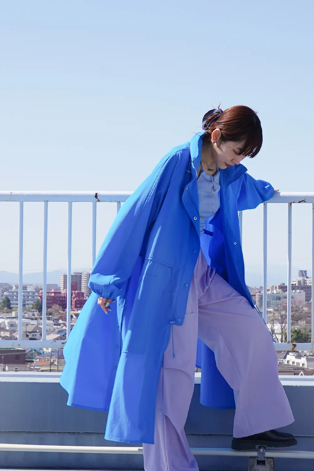 【LILA n’ citta】フードフレアlロングコート