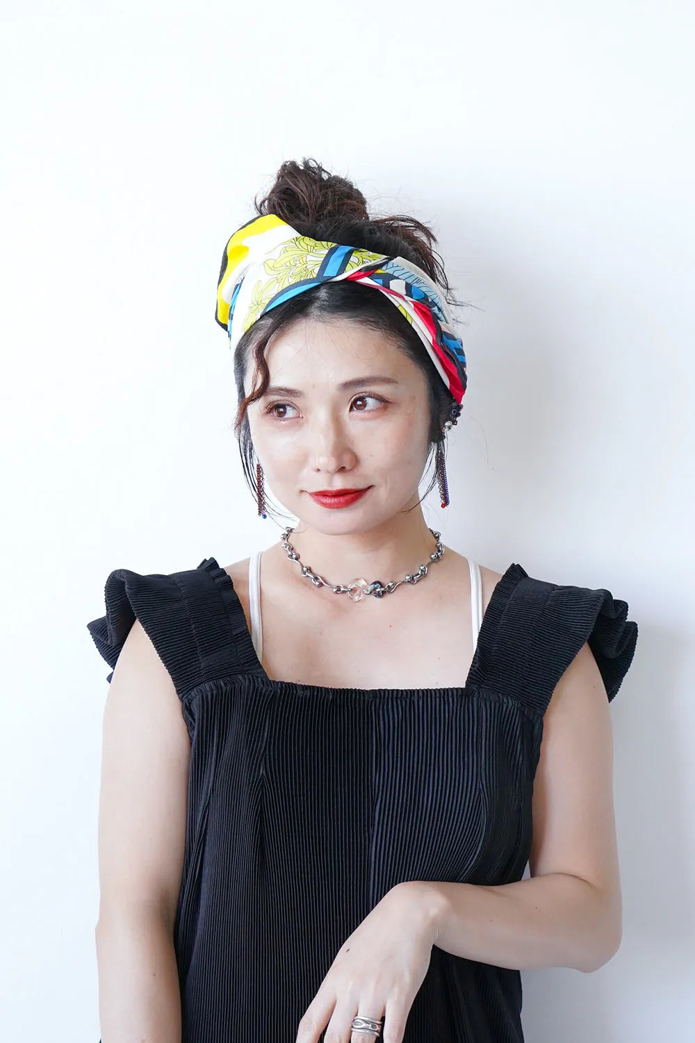 リバーシブル大判スカーフ