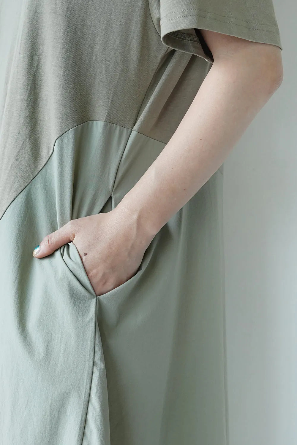 切替アシメワンピース