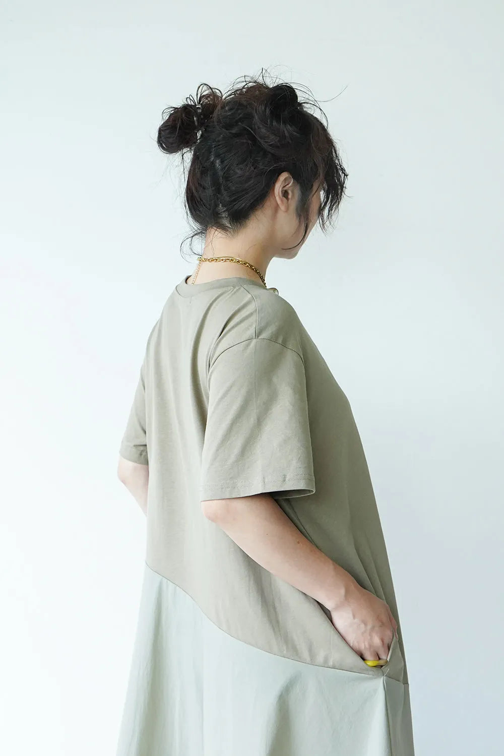 切替アシメワンピース