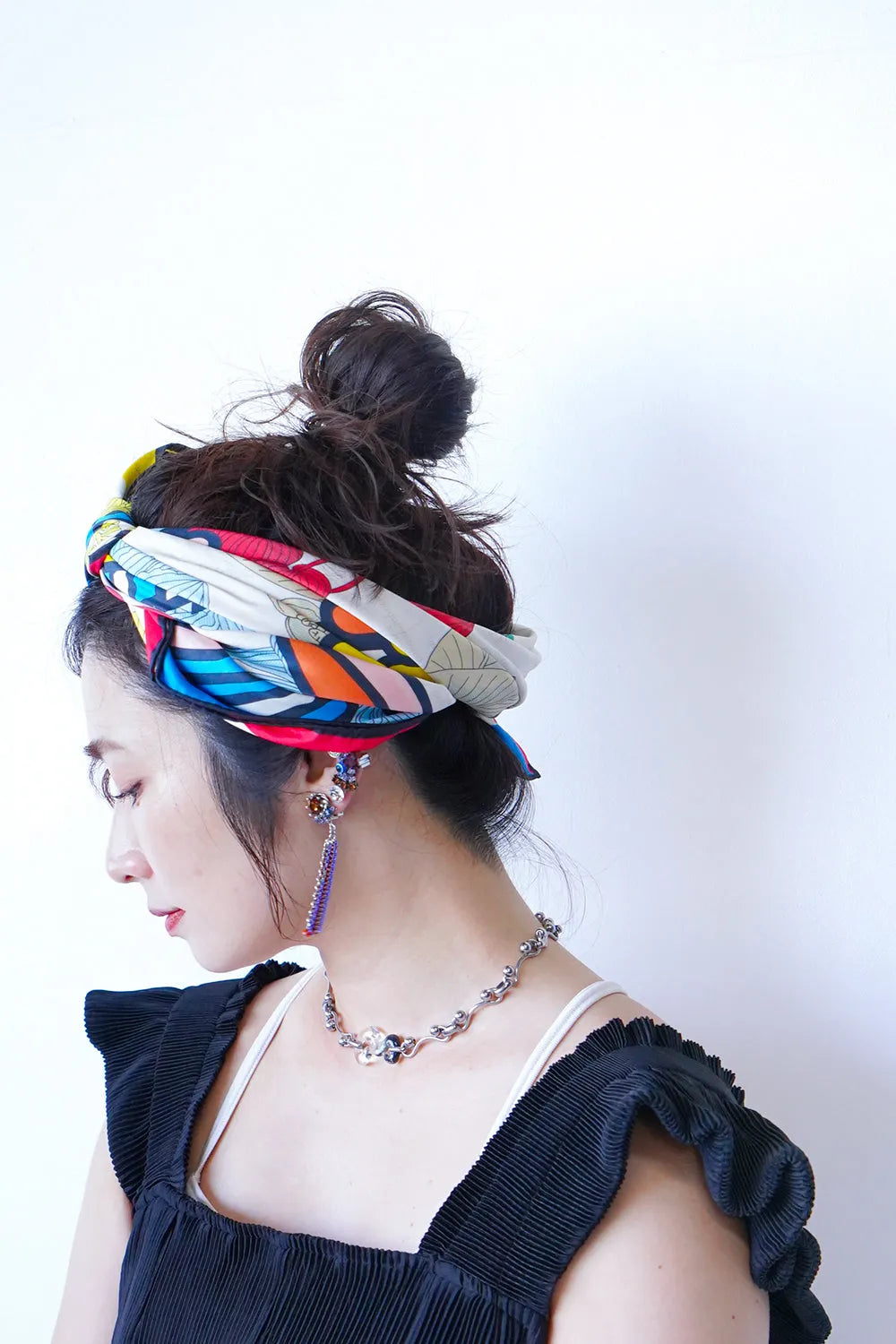 リバーシブル大判スカーフ