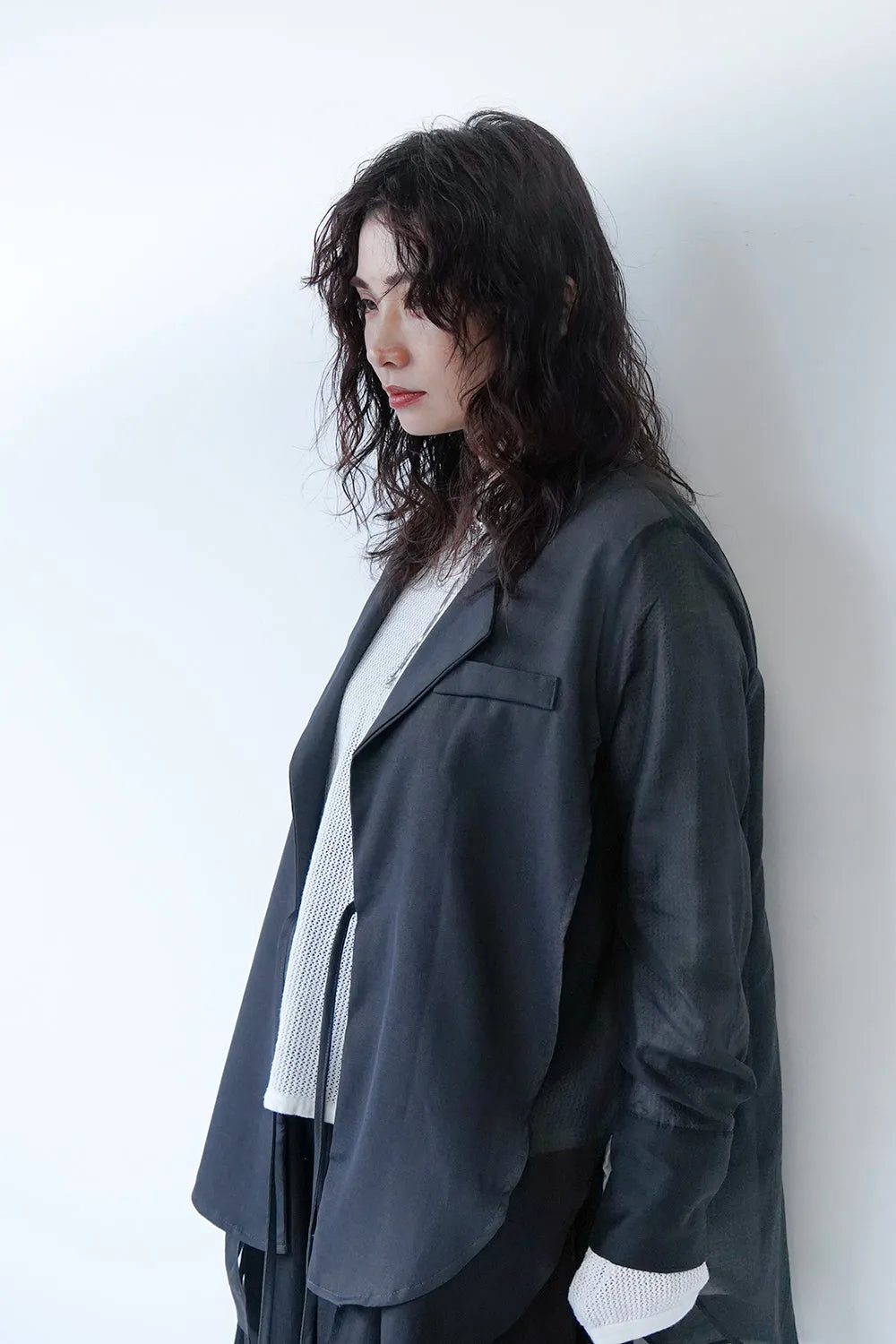 異素材切替シアージャケット