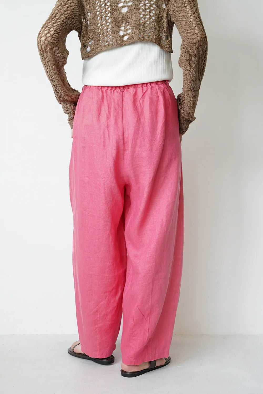 2タックワイドリネンパンツ