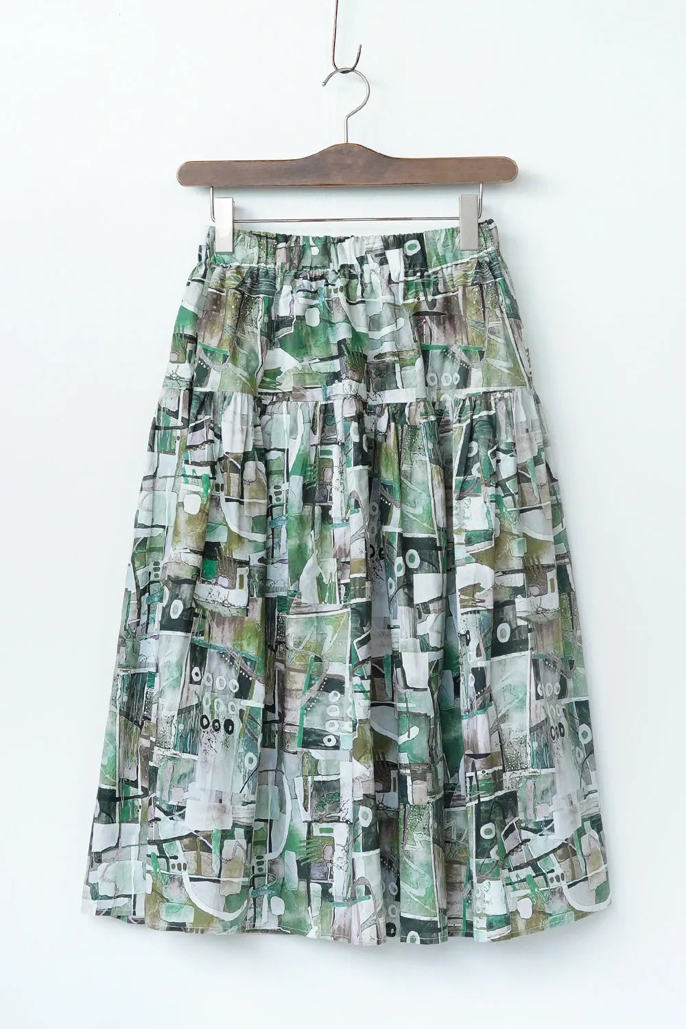 グラフィック柄コットンスカート