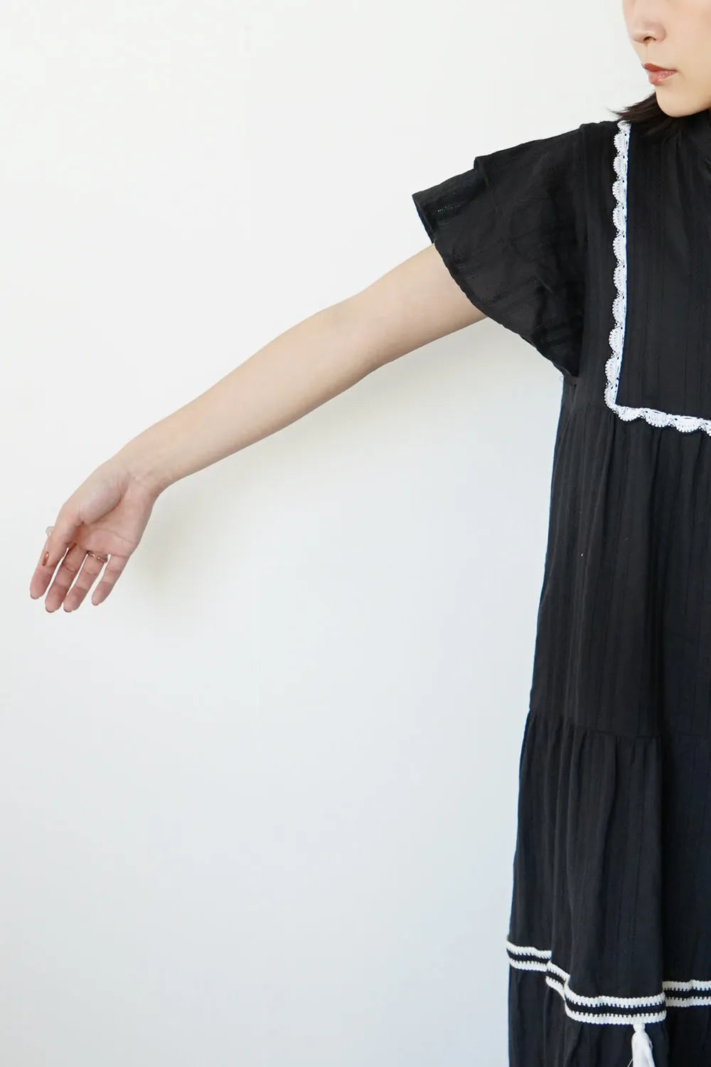 タッセルティアードワンピース