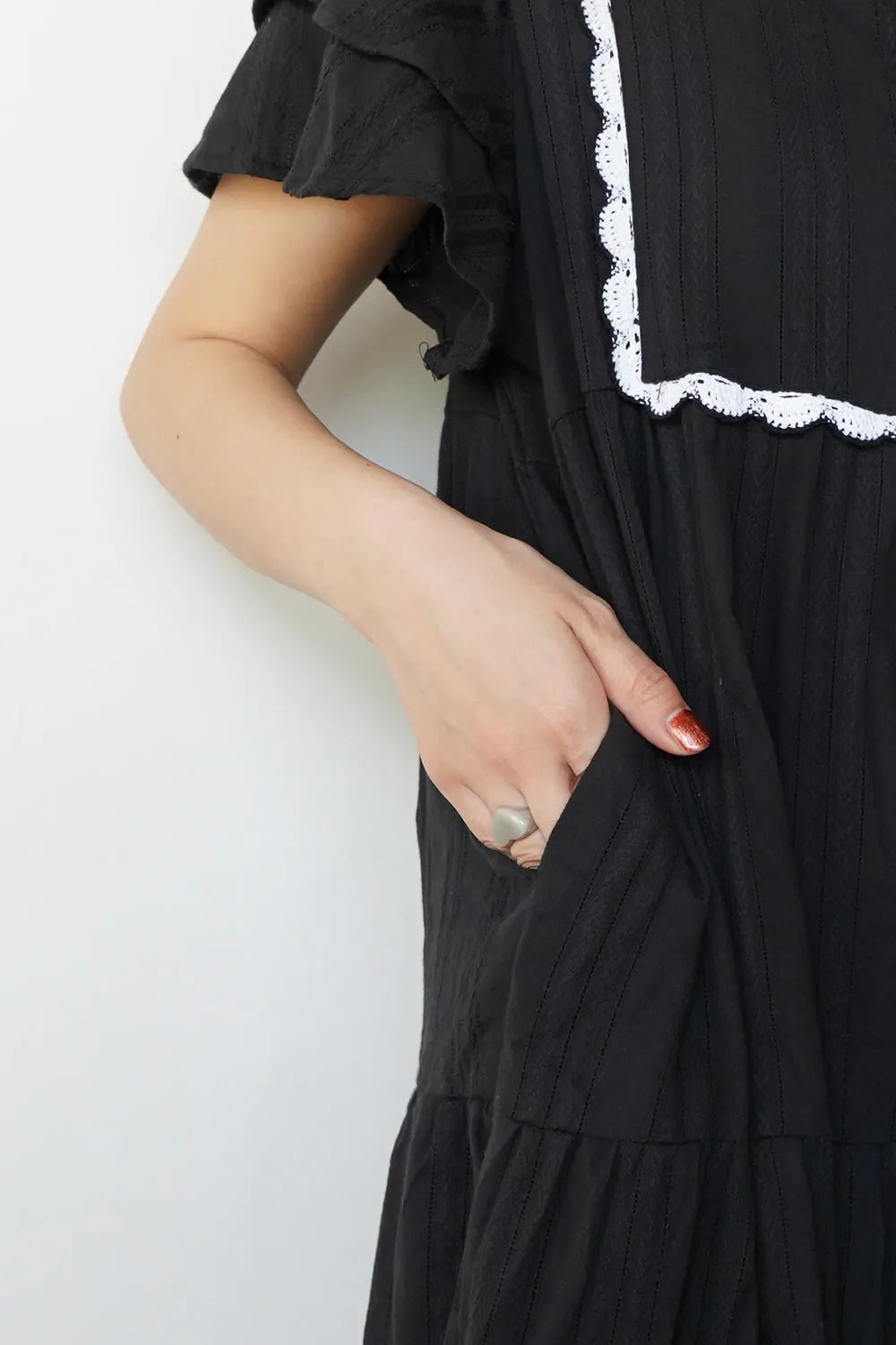 タッセルティアードワンピース