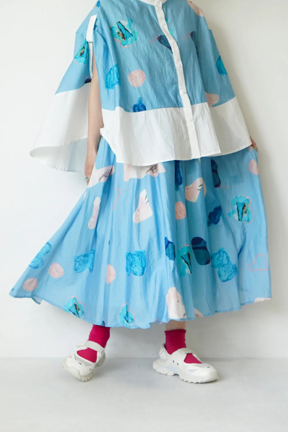 ギャザーフレアスカート