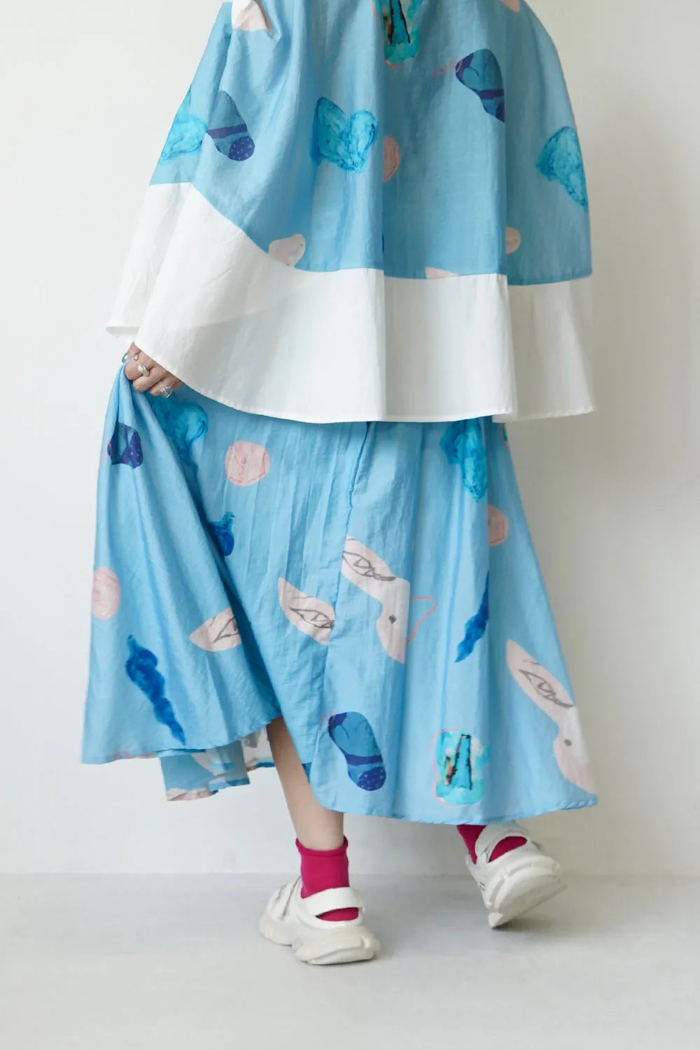 ギャザーフレアスカート