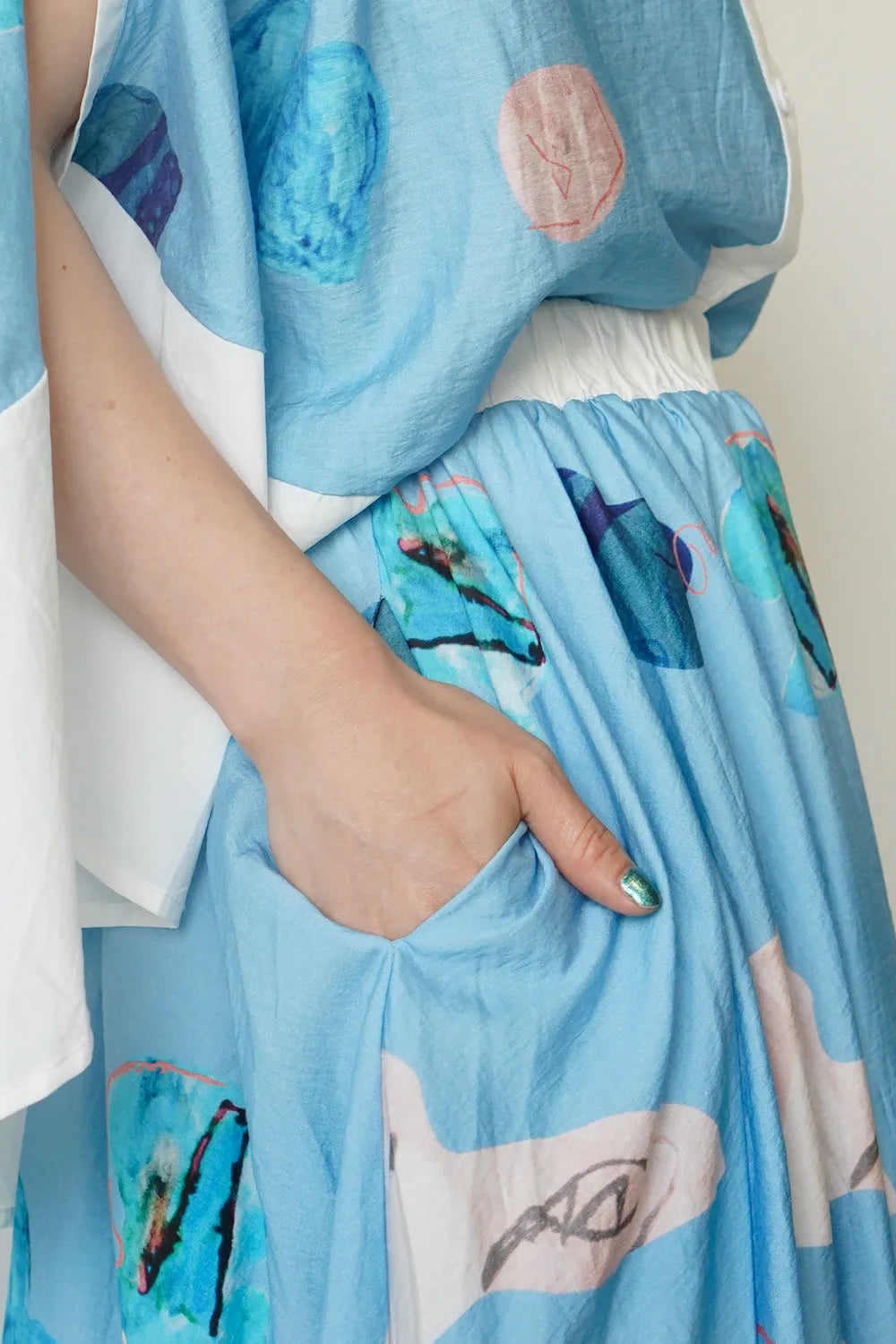 ギャザーフレアスカート