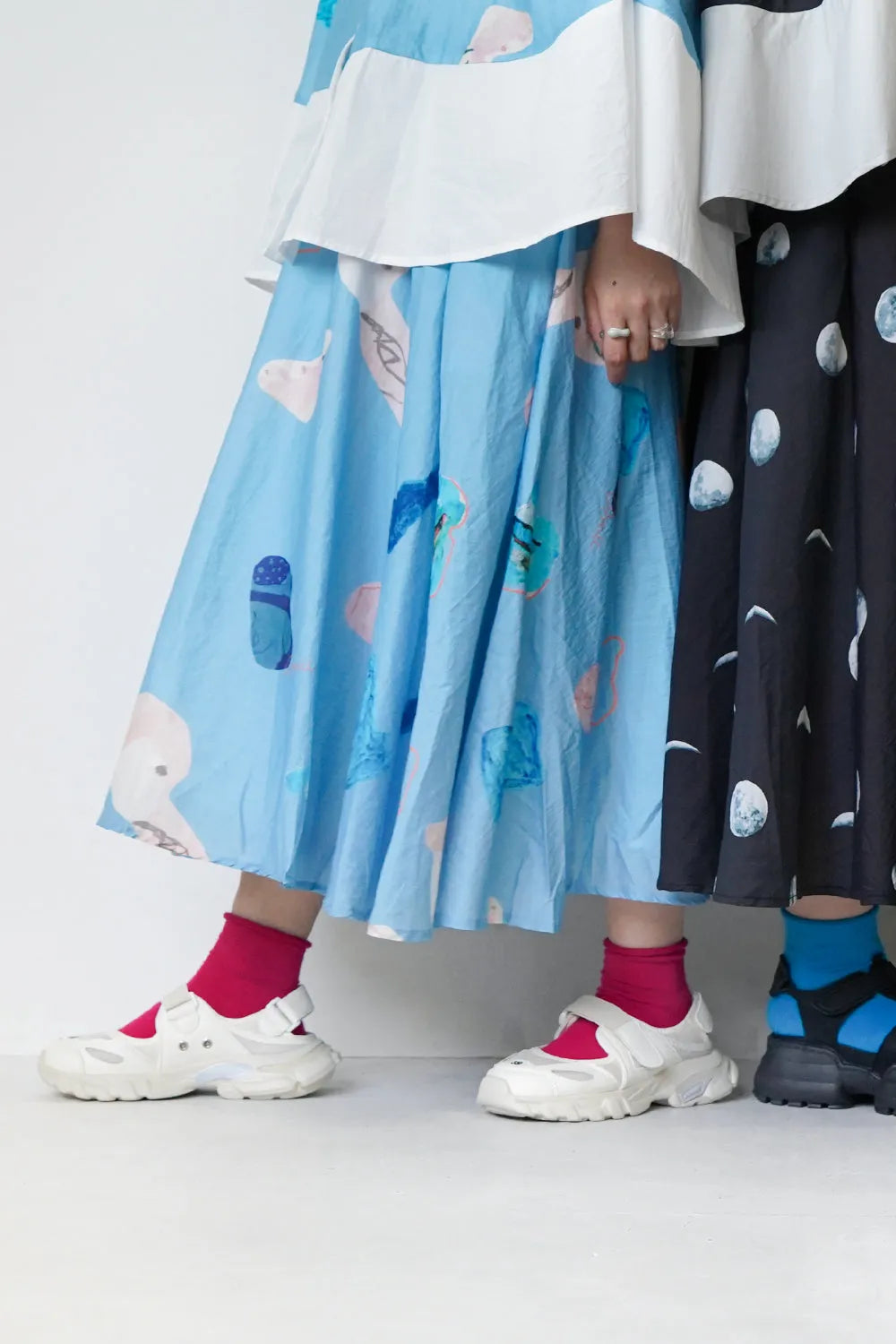 ギャザーフレアスカート