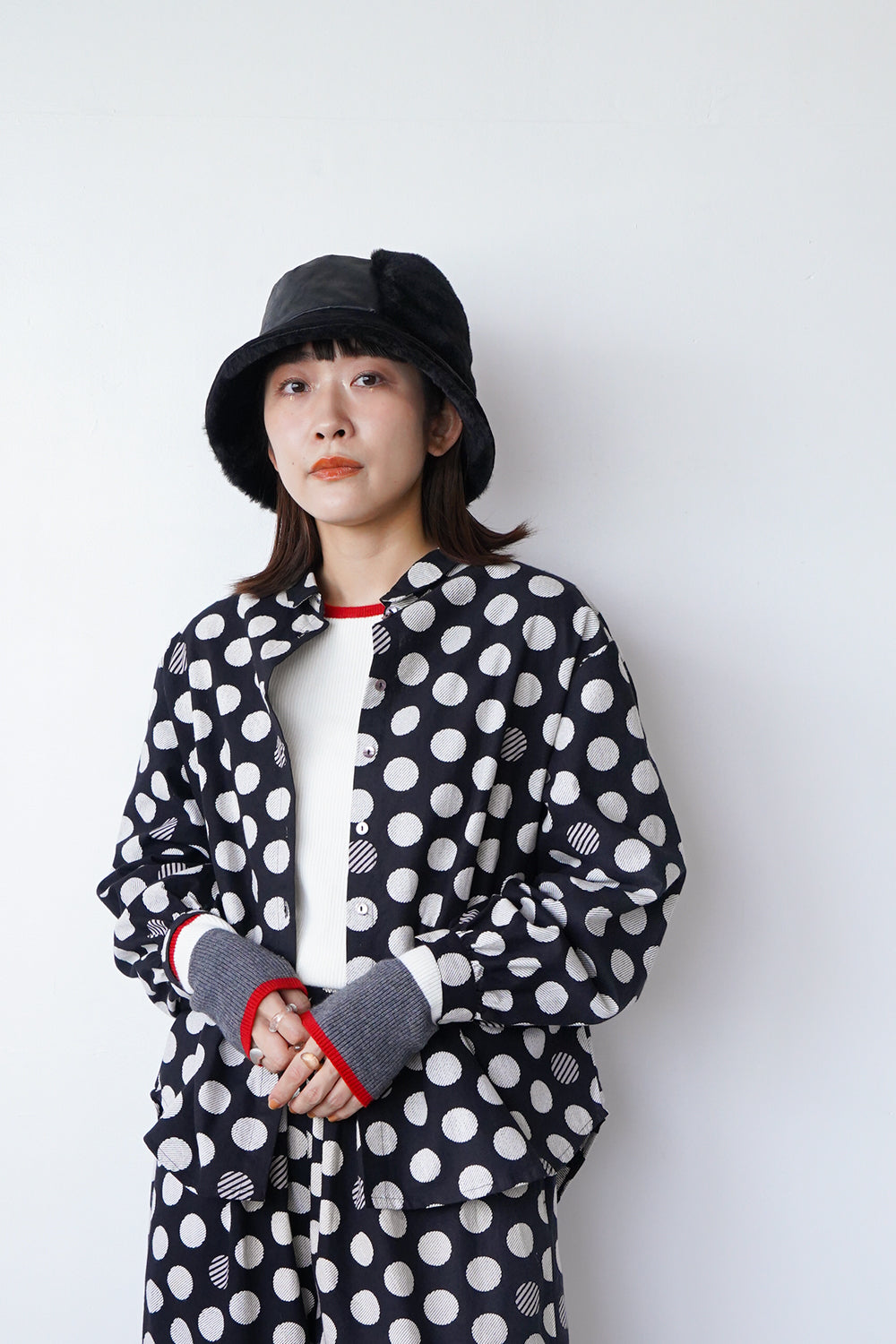 fu-dueka::】ドットプリント長袖シャツ – LILA & CITTA ONLINE SHOP