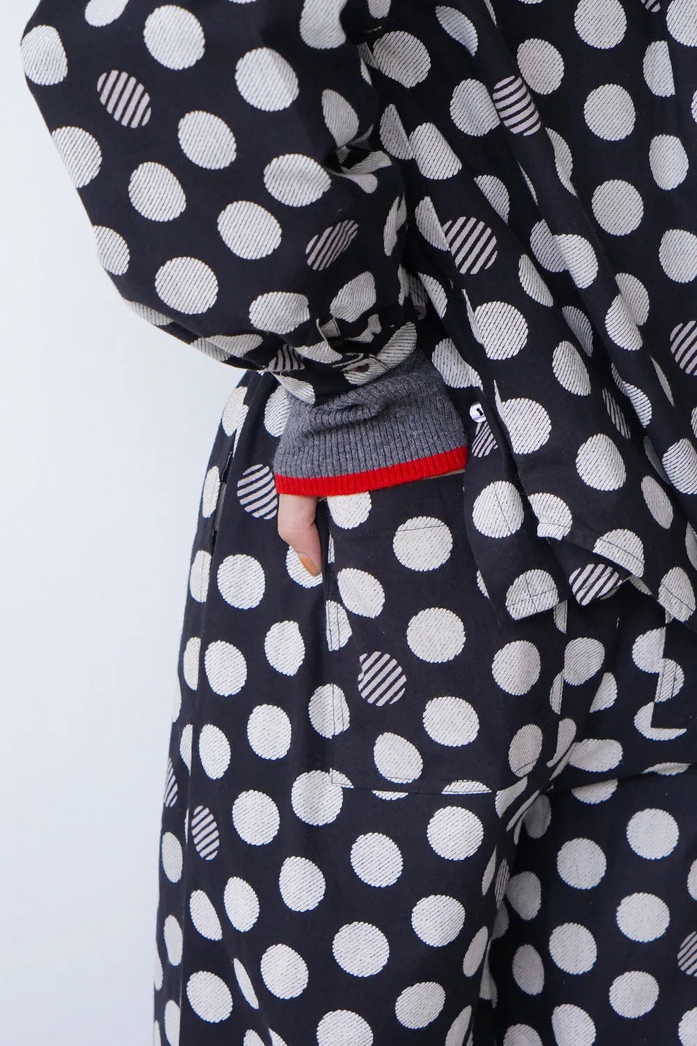 【fu-dueka::】ドットプリントワイドパンツ