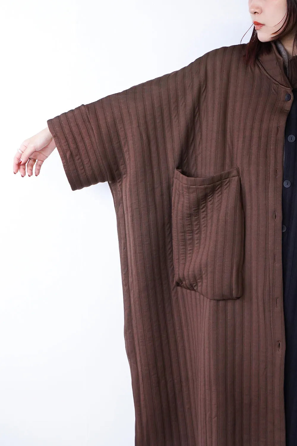 バイカラービッグポケットビッグコート