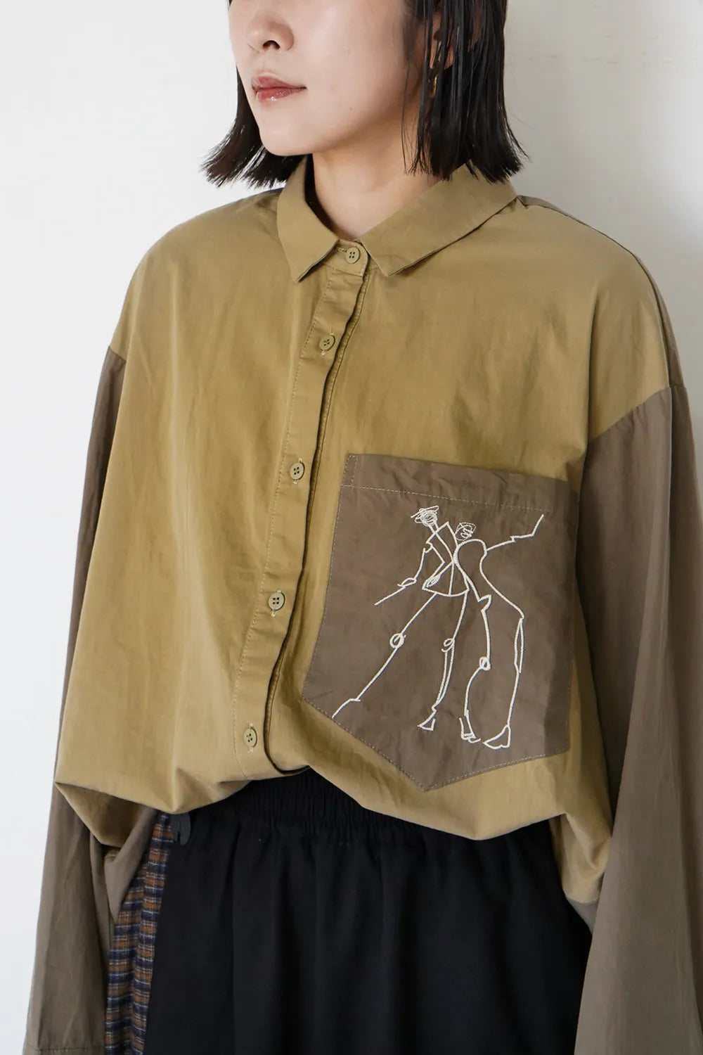 【専用】lani☆uli様 Schott 刺繍ホース ワークシャツ ベージュ M NC WORK SHIRT EMB./エヌシー 刺繍 ワークシャツ | Schott（ショット