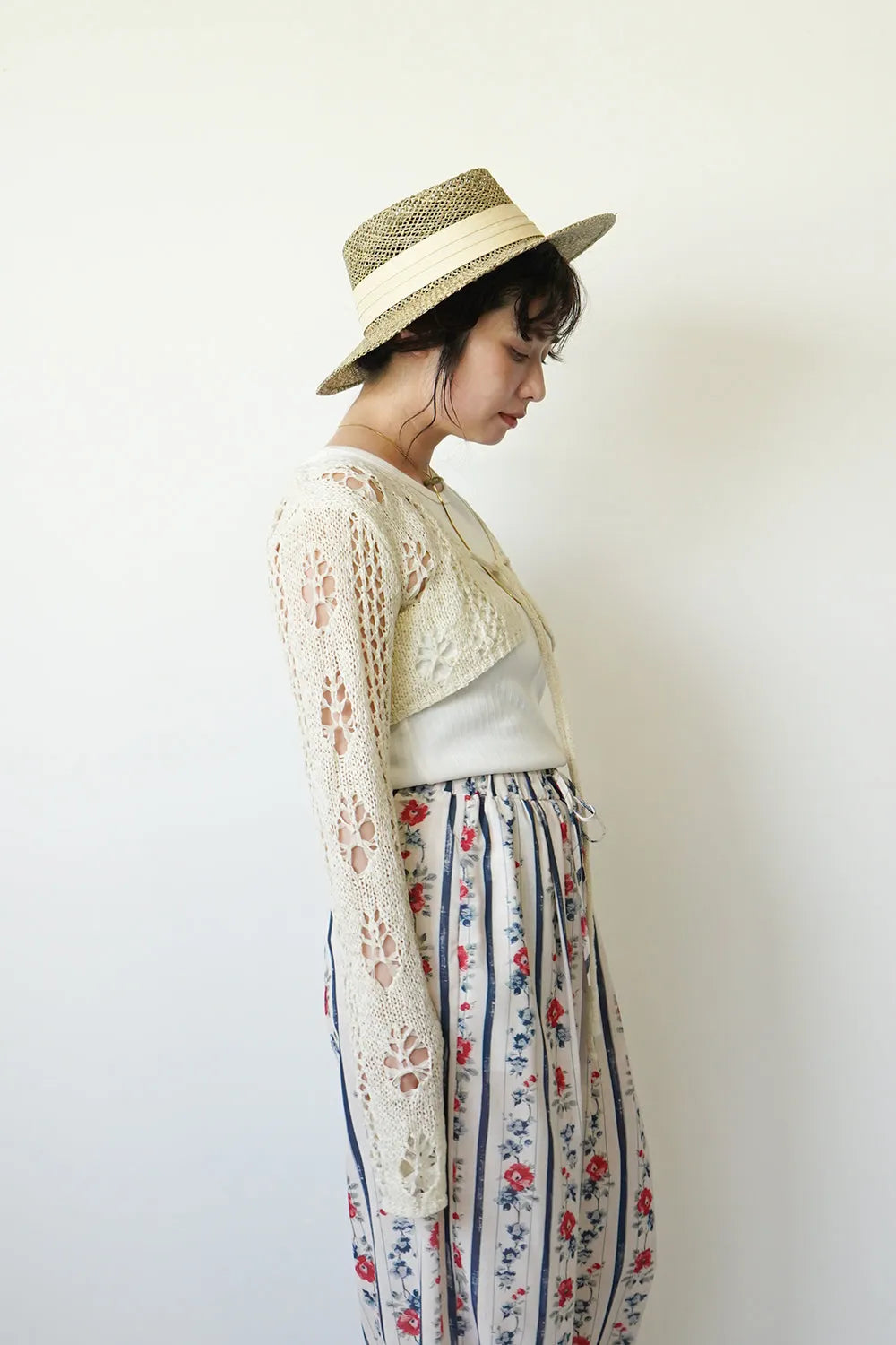 ローゲージボレロニットカーデ