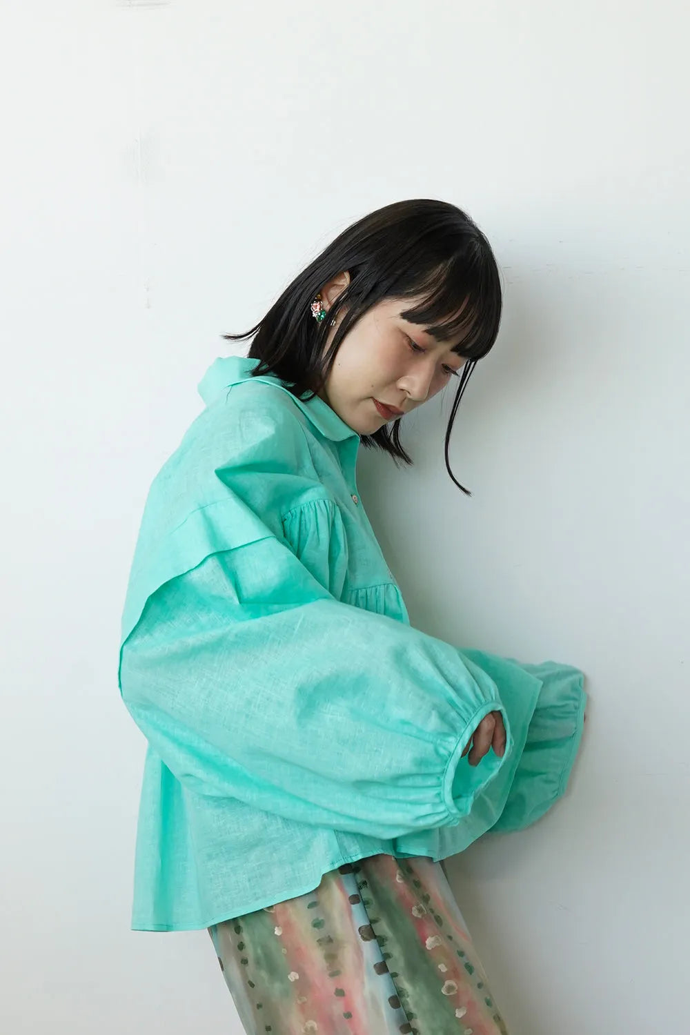 【LILA n' citta】ギャザー袖プルオーバー