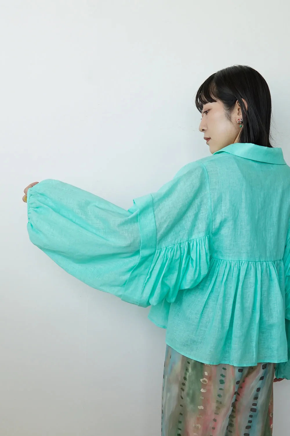 【LILA n' citta】ギャザー袖プルオーバー