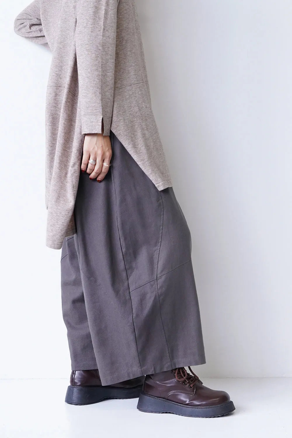 カーブ切替ワイドサルエルパンツ