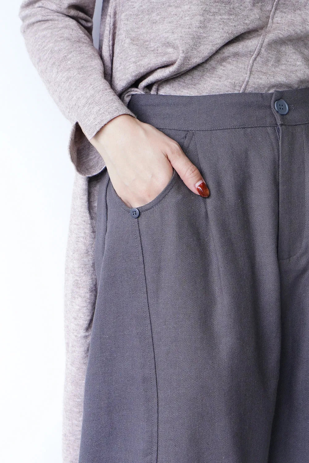 カーブ切替ワイドサルエルパンツ