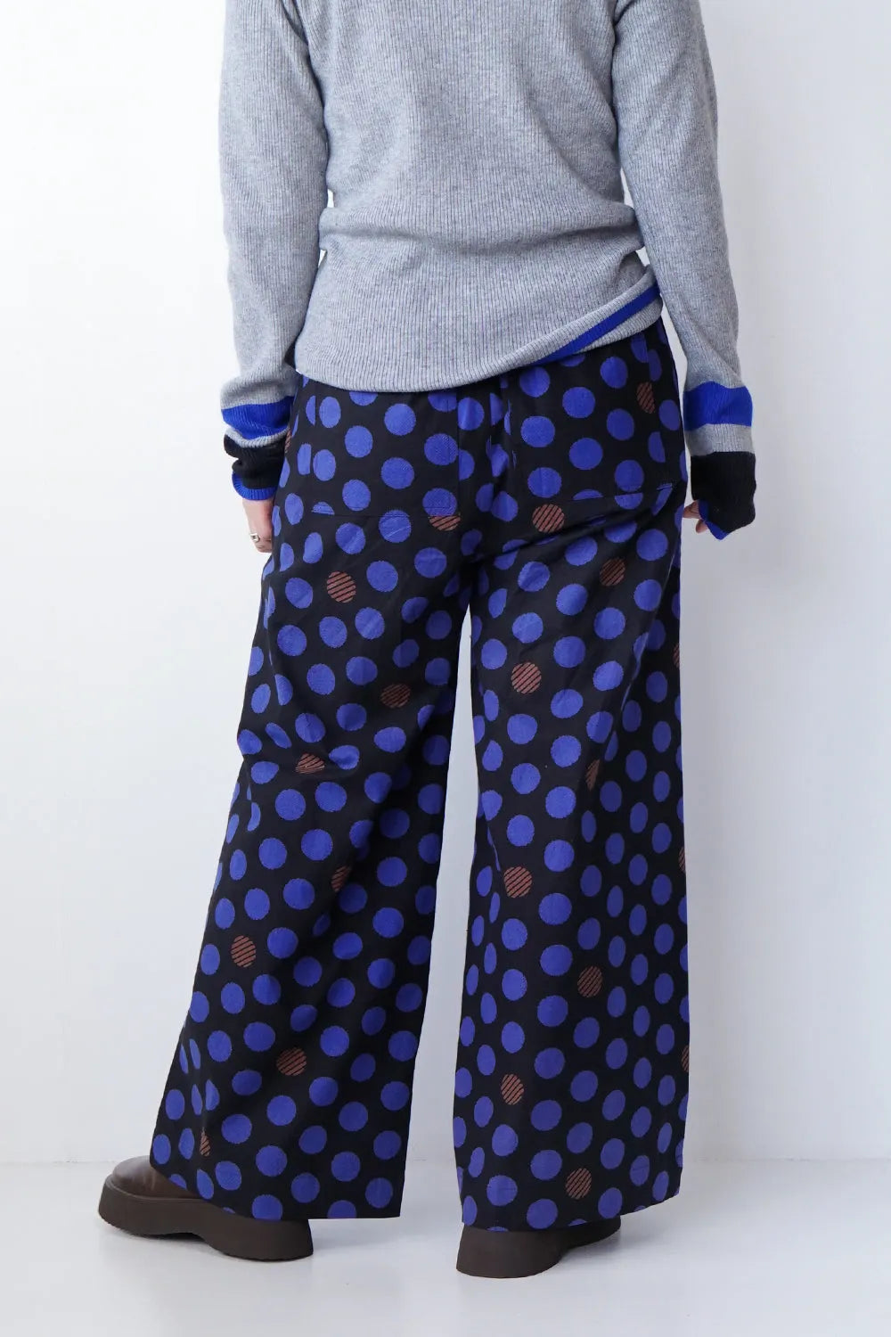 【fu-dueka::】ドットプリントワイドパンツ