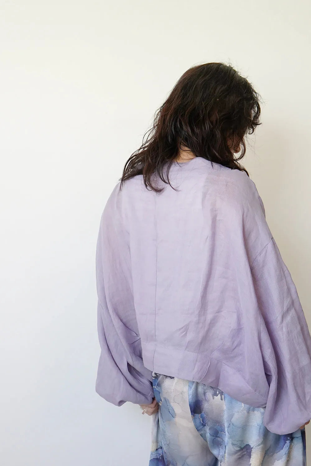 ドルマンリネンショートカーデ