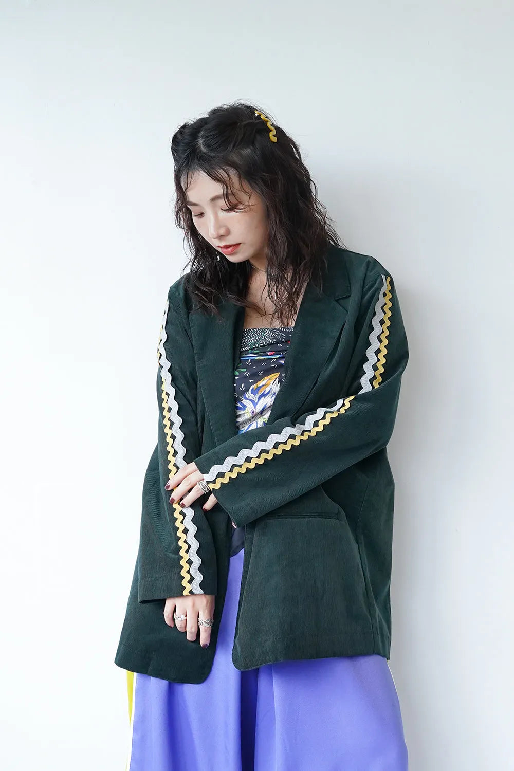 【LILA n’ citta】リックラックコーデュロイジャケット