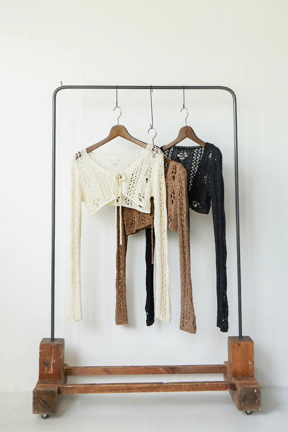 ローゲージボレロニットカーデ