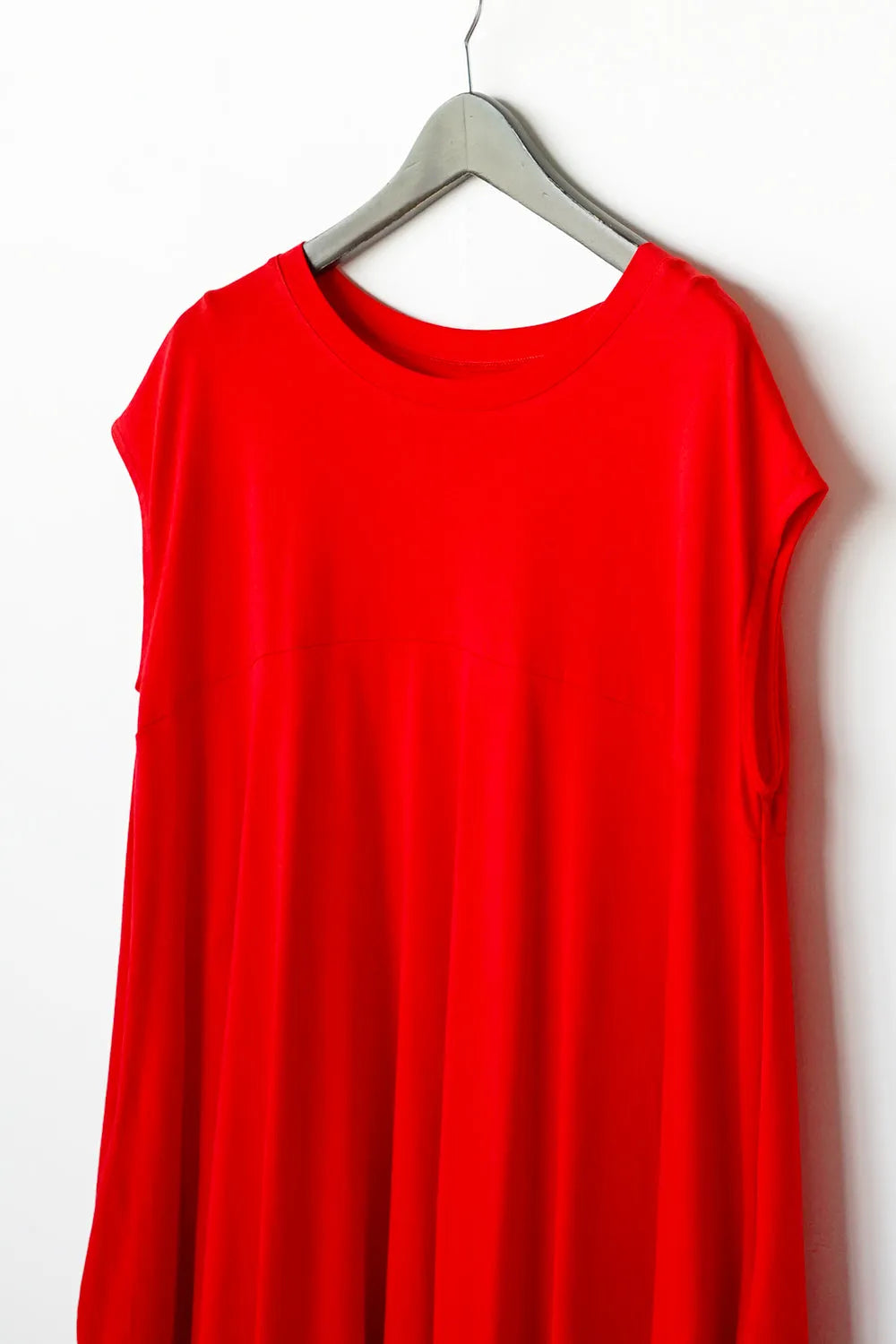 ヨーク切替バルーンロングワンピース