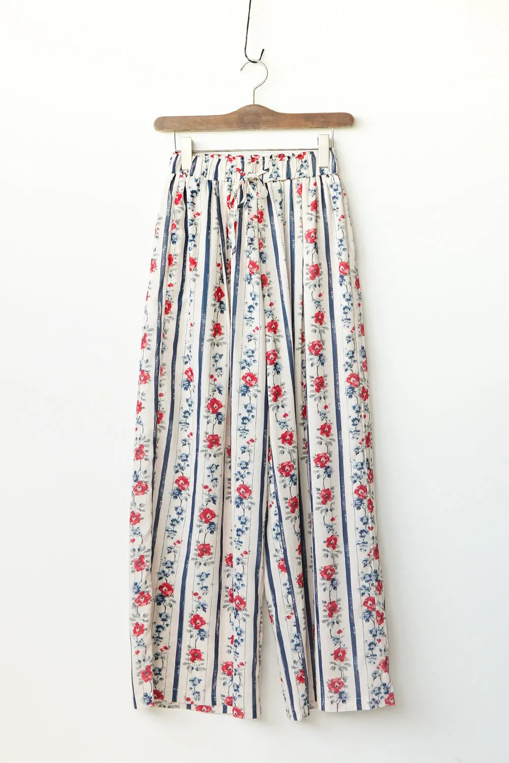 ストライプ×花柄ワイドパンツ – LILA & CITTA ONLINE SHOP