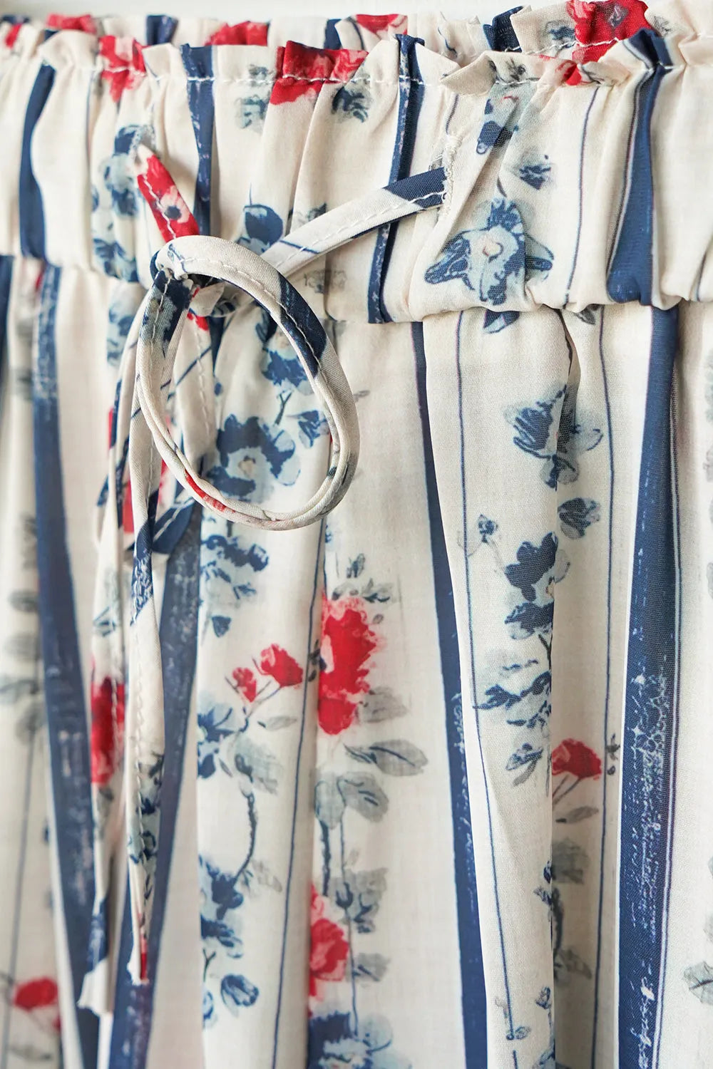 ストライプ×花柄ワイドパンツ – LILA & CITTA ONLINE SHOP