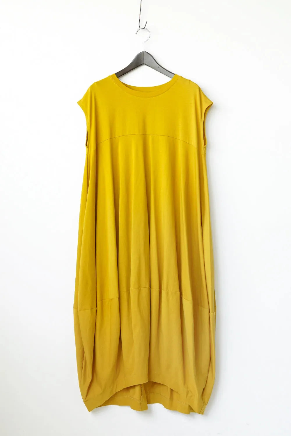 ヨーク切替バルーンロングワンピース