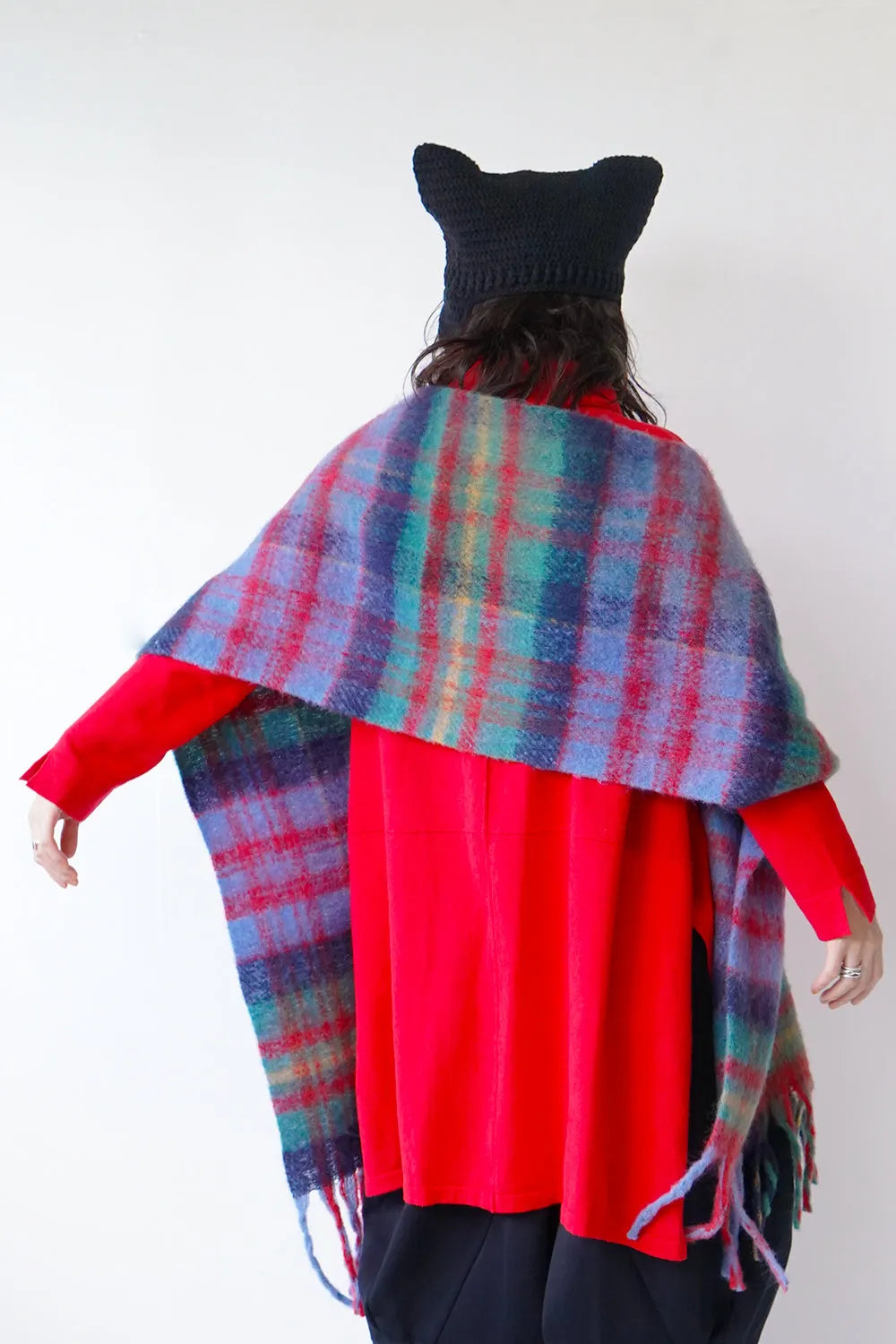 ビッグチェックマフラー