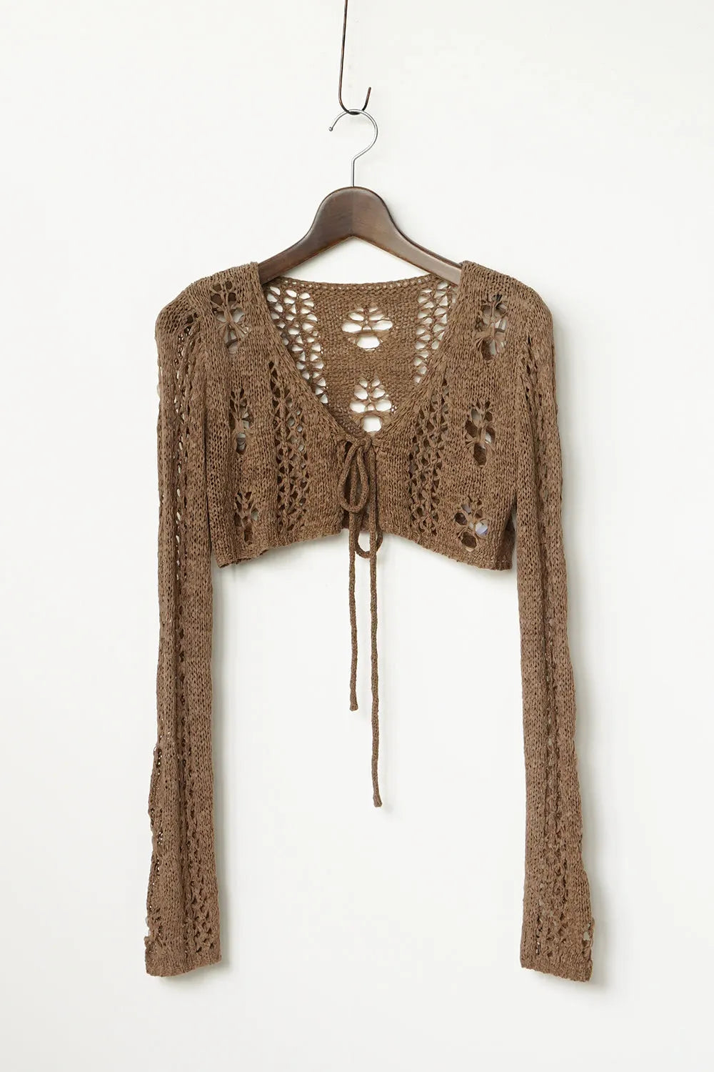 ローゲージボレロニットカーデ