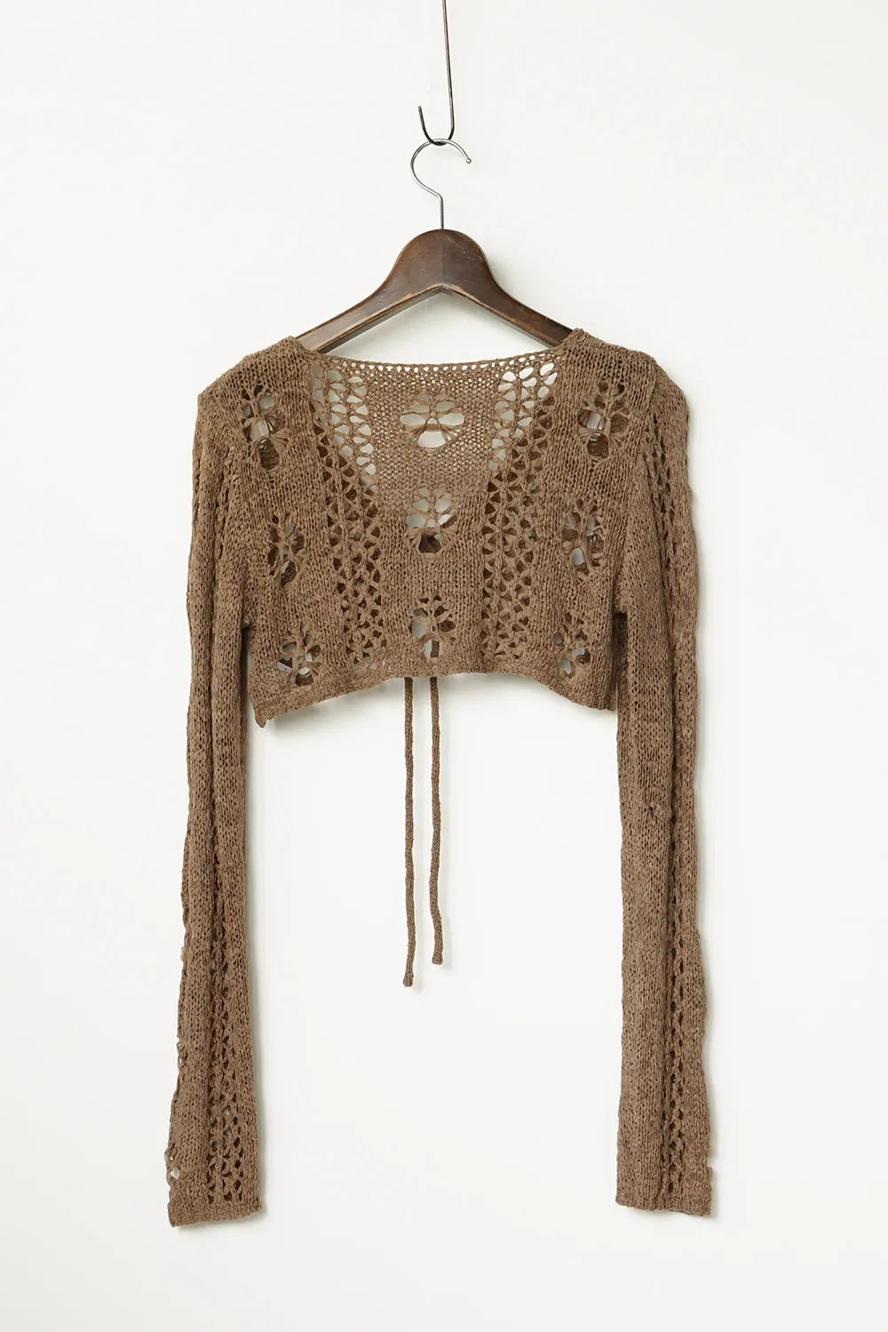 ローゲージボレロニットカーデ