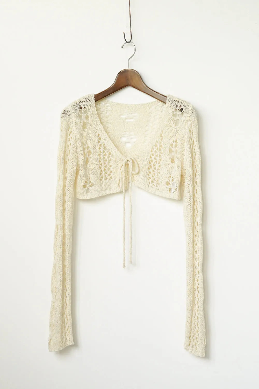 ローゲージボレロニットカーデ