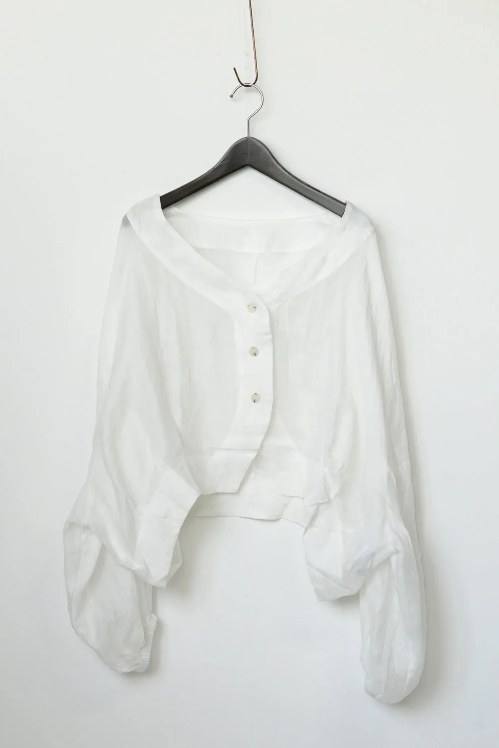 ドルマンリネンショートカーデ