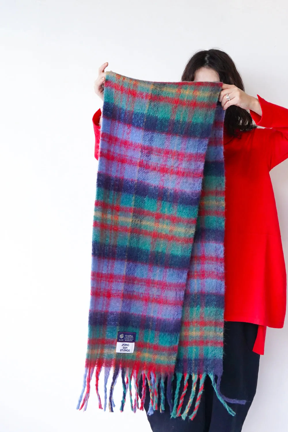 ビッグチェックマフラー