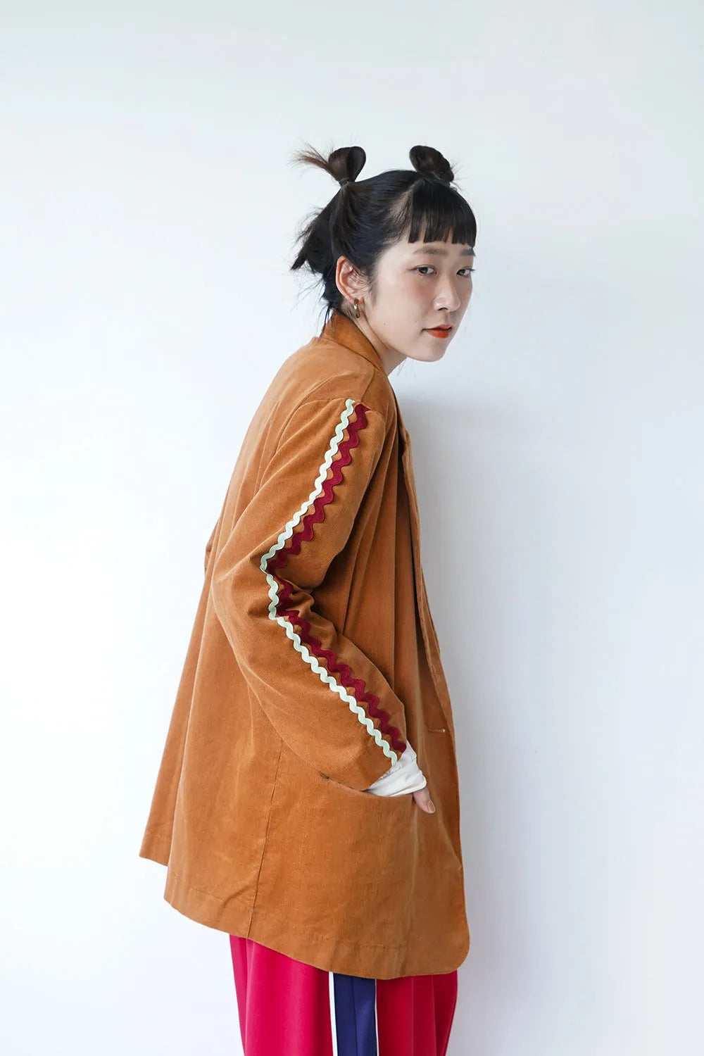 【LILA n’ citta】リックラックコーデュロイジャケット