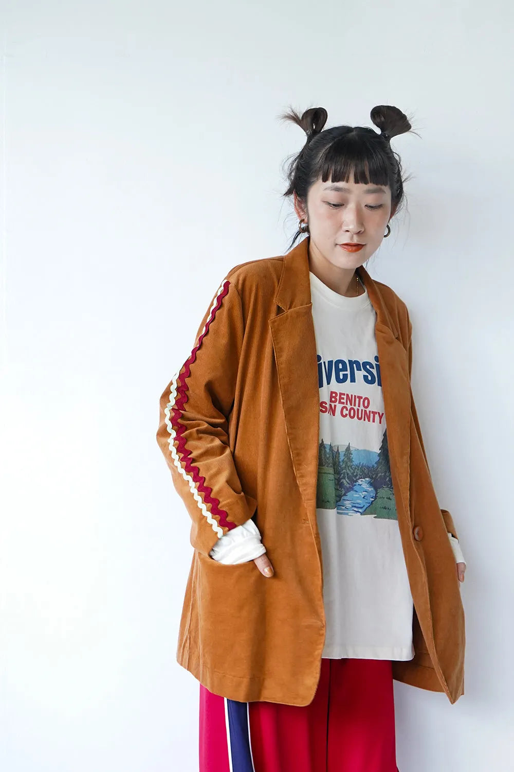 【LILA n’ citta】リックラックコーデュロイジャケット